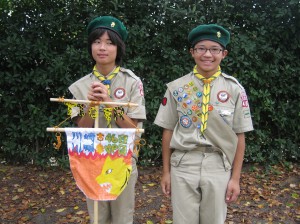 タイガー班の班長（左）と次長